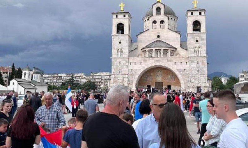 Skup u Crnoj Gori Podgoričani dali podršku Srbima na Kosmetu BL Portal