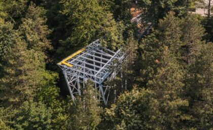 Postavljena čelična konstrukcija: Radovi na izgradnji prvog vidikovca u Banjaluci