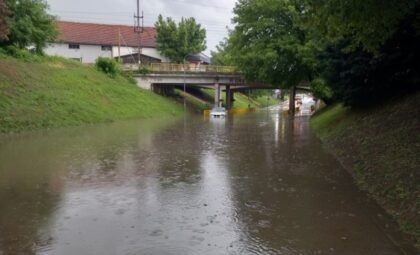 Epilog nevremena u Prijedoru: Izlile se bujične vode, vatrogasci na terenu VIDEO