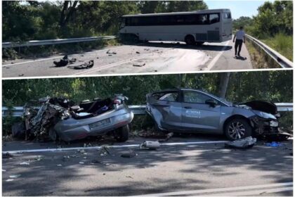 Jeziva nesreća u Grčkoj: Četvoro mladih stradalo u sudaru autobusa i automobila