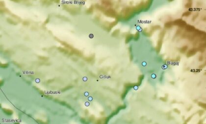 Podrhtavanje tla probudilo ljude: Zemljotres ponovo u BiH – evo gdje je tačno bio epicentar