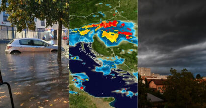 Upaljen meteoalarm: Obilna kiša pala u Glini, poplavljene saobraćajnice i objekti