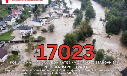 Pomoć stanovništvu pogođenom poplavama: Pozovite humanitarni broj 17023