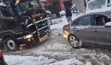 Bez puno muke: Nevjerovatna scena u Banjaluci, “audi” vuče kamion VIDEO