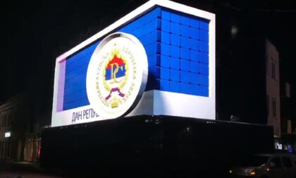 U čast Dana Republike: U Banjaluci postavljen 3D led displej