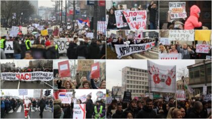 Mapa koja pokazuje masovnost protesta u Srbiji: Studenti, učenici i građani ustali u 138 opština FOTO