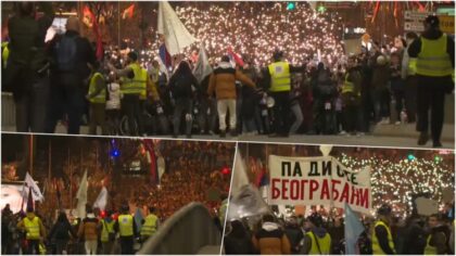 Studenti stigli u Novi Sad: Dočekao ih veliki broj građana VIDEO